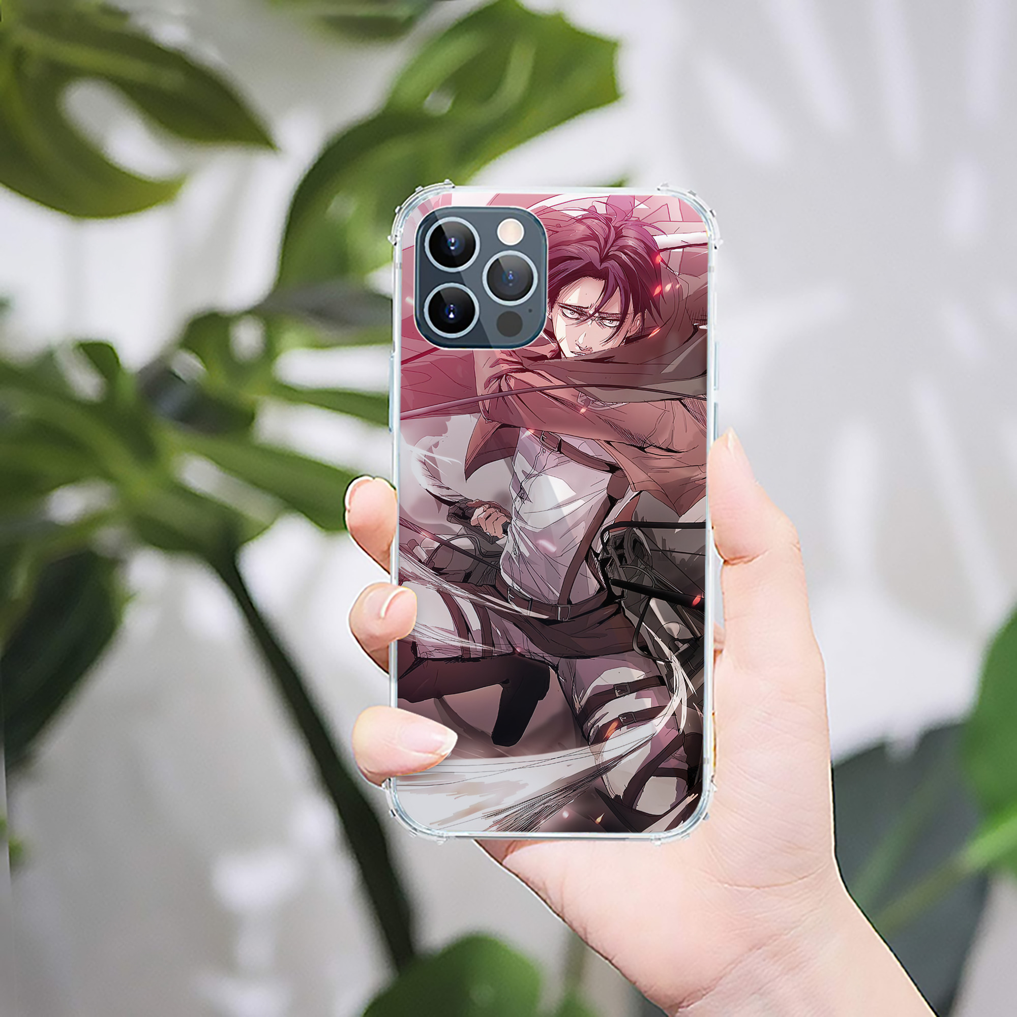 （画像用） 進撃の巨人 Attack on Titan 【iPhone 12シリーズ対応】透明スマホケース（クリアソフトケース）